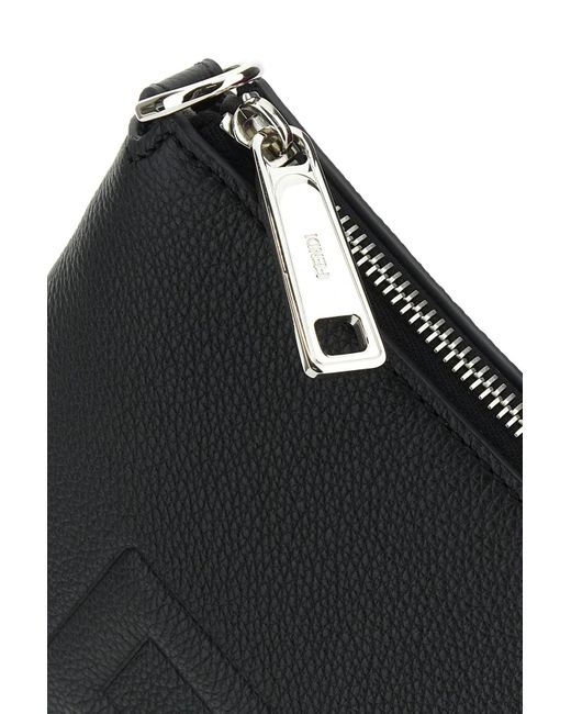 Fendi Black Leather Roma Shoulder Bag