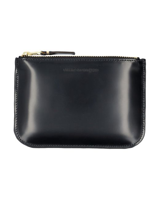 Comme des Garçons Leather Mirror Small Zip Pouch in Gold (Metallic) - Lyst