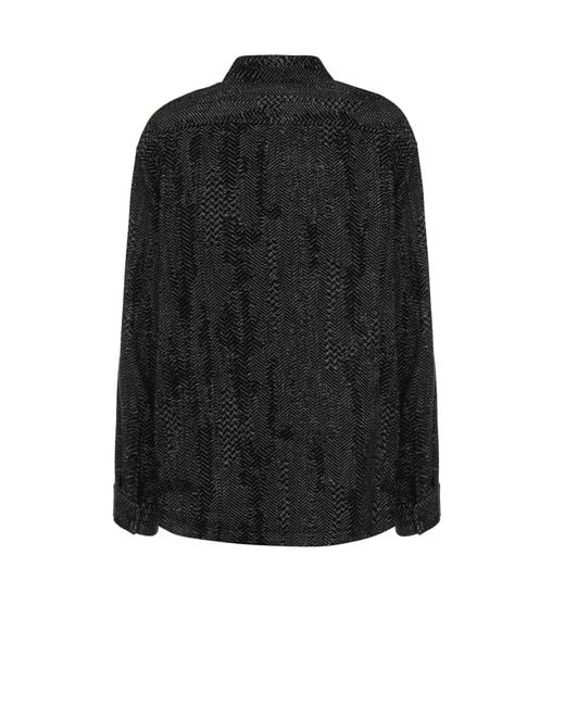 Roberto Cavalli Black Just Cavalli Down Jacket for men