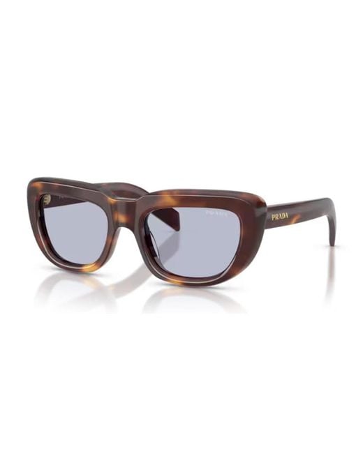 Prada Brown Pr D07S Acetato Sunglasses