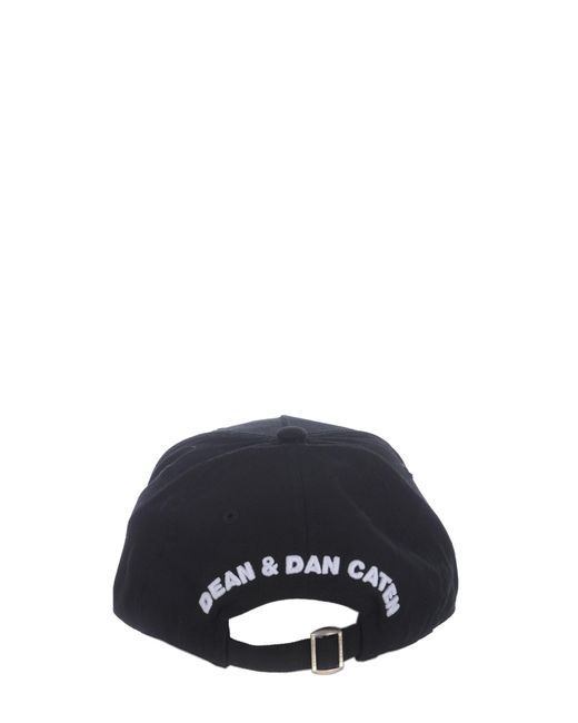 DSquared² Cotton Cappello In Cotone in Nero (Black) for Men | Lyst
