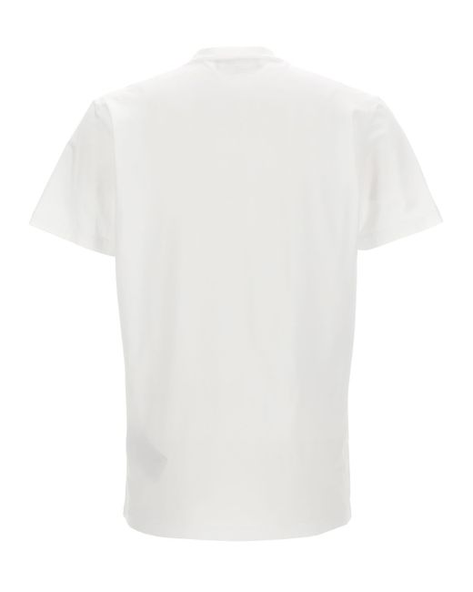 DSquared² White Multicolour Cotton T-Shirt for men