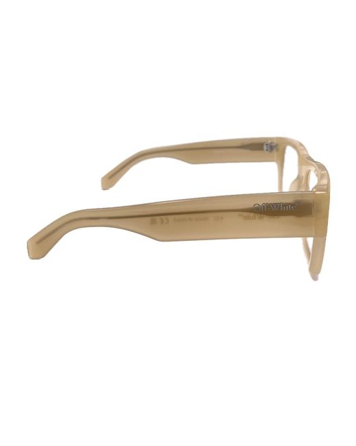 Off-White c/o Virgil Abloh Metallic Off Oerj040 Style 40 1700 Sand Acetate Occhiali Vista
