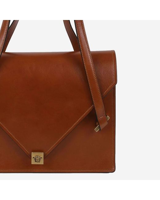 Versace Brown Shoulder Bag Severine Leather