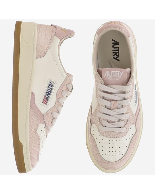 Autry Multicolor Leather Sneakers Medalist Low Leather/Rubber Trainers
