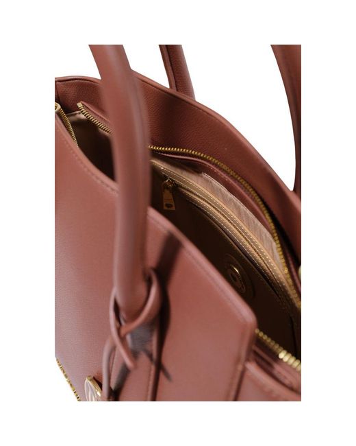 Love Moschino Brown Polyethylene Handbag Bag