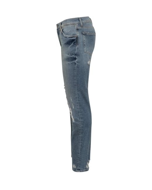 Dolce & Gabbana Blue Denim Trousers for men