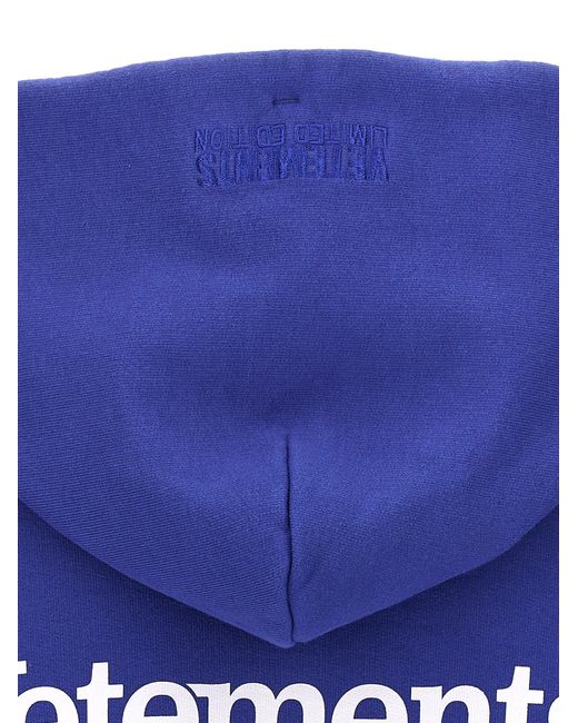 Vetements Blue Campaign Logo Sweatshirt