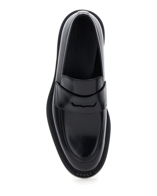 Gucci Black Henry Loafers for men