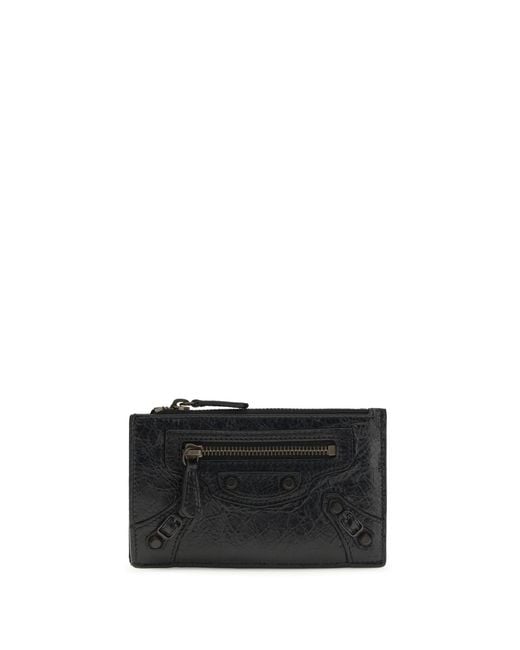 Balenciaga Black Le City Long Card Holder Lamb Ovis Aries Wallet