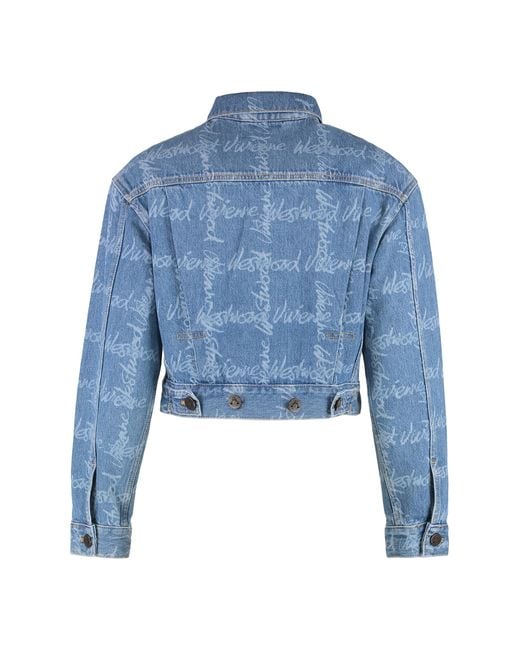 Vivienne Westwood Blue Marlene Jacket Cotton