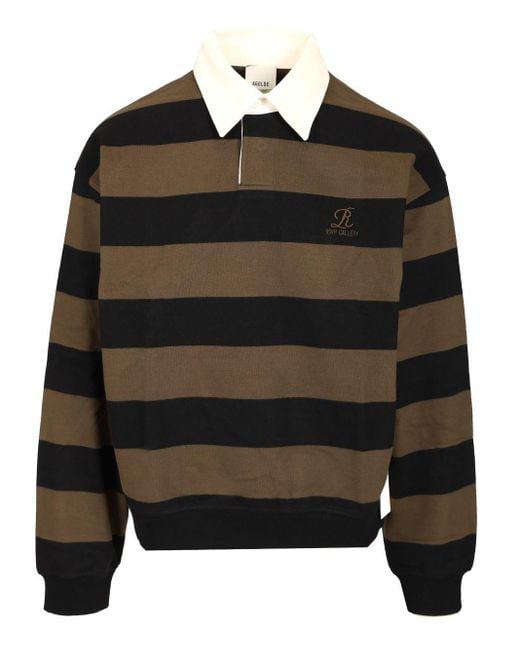 Agolde Black Rugby Polo for men