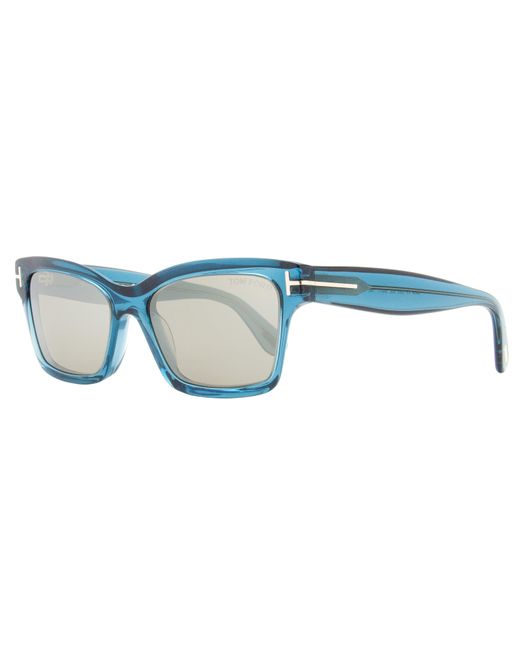 Tom Ford Black Mikel Sunglasses Tf1085 90L Transparent Aqua, 54Mm Ft1085 Plastic (Acetate)