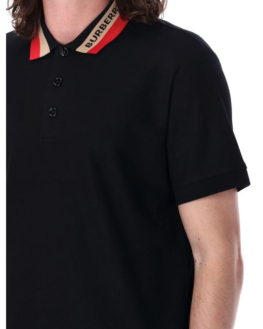 Burberry Black Edney Polo Shirt for men