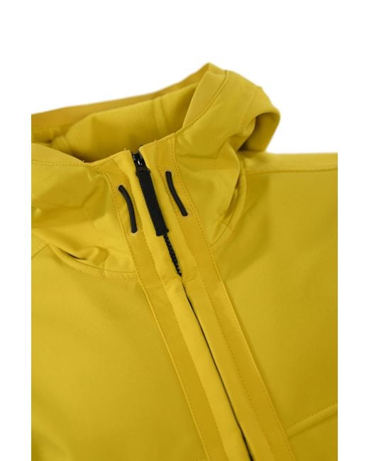 Stone Island Yellow Lightweight Hooded Zip Jacket for men