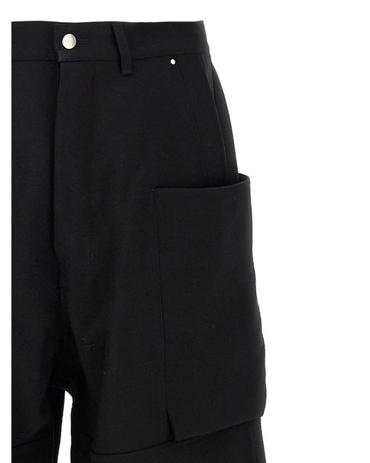 Rick Owens Black Stefan Cargo Pants for men