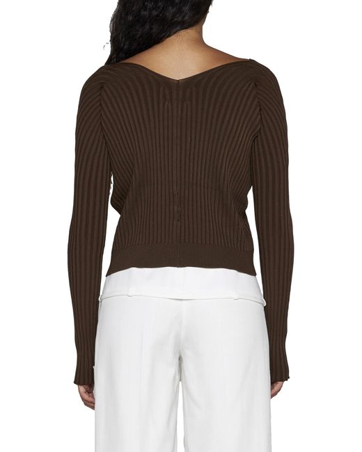 Jacquemus Brown Sweaters