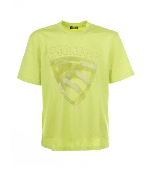 Blauer Yellow Lime Cotton T-Shirt for men