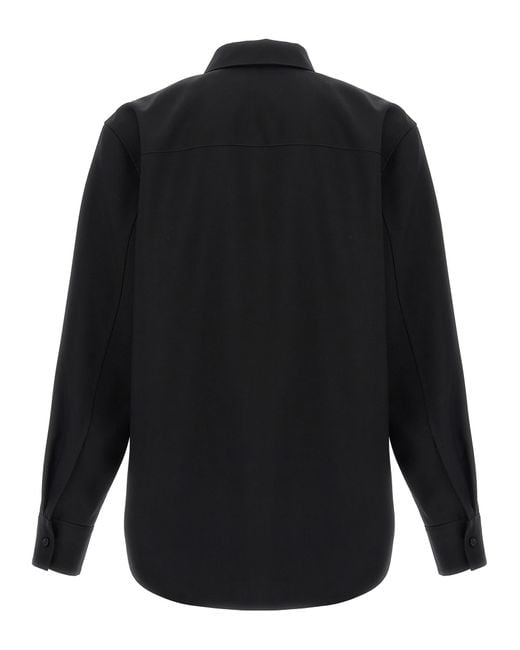JIL SANDER ジルサンダー　military over shirt 黒 JIL SANDER ジルサンダー military over shirt 黒 - メルカリ