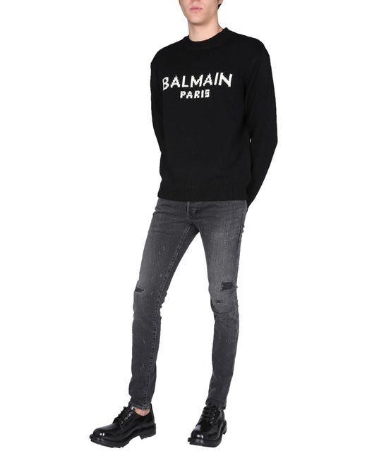 balmain black sweater