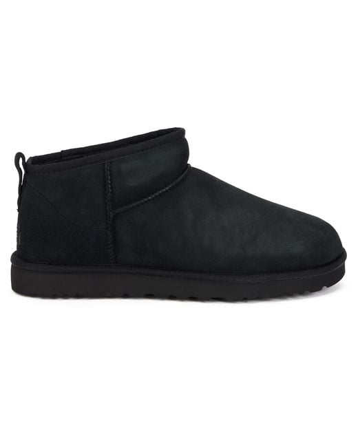 Ugg Black Boots Classic Ultra Mini Montonesuede for men