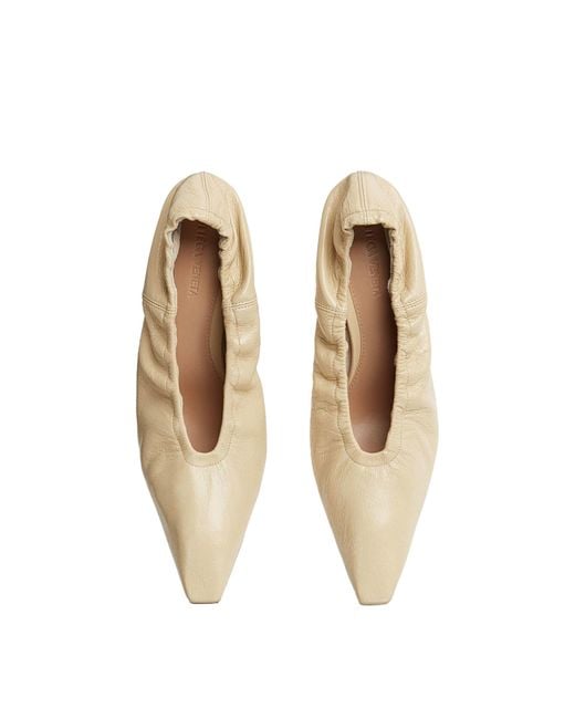 Bottega Veneta White Almond 75Mm Pumps
