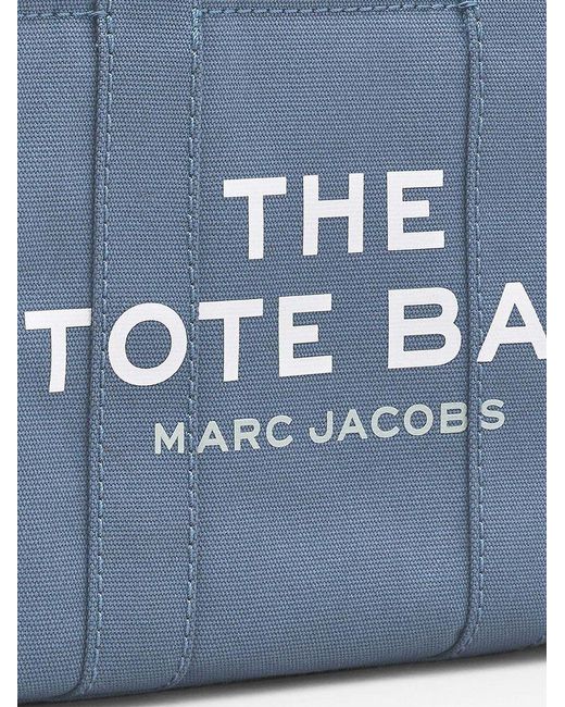Marc Jacobs Blue Tote Bag Cotton Canvas Tote-Bags