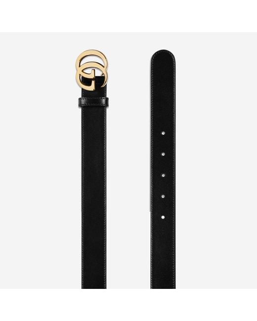 Gucci Black Leather Belt for men