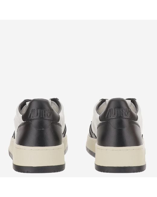 Autry Metallic Sneakers Medalist Colour-Block Leather Trainers