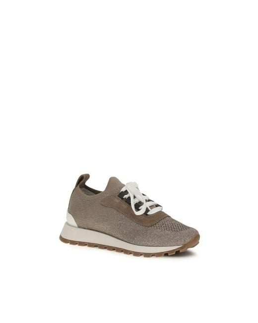 Brunello Cucinelli Natural Cotton Chunky Sneakers