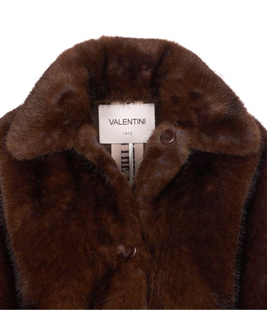 VALENTINI 1972 Brown Eco Fur Zibellino Jacket