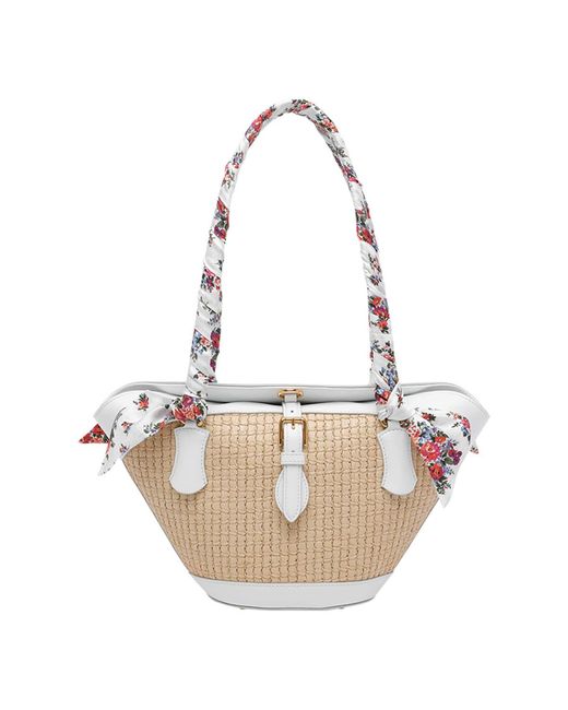 Dolce & Gabbana Multicolor Dolce&Gabbana Capri Rafia Shoulder Bag