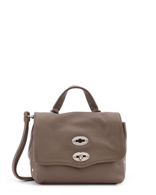 ZANELLATO　POSTINA BABY BABY POSTINA® MESSENGER BAG IN TUMBLED LEATHER BLACK NERO | Zanellato