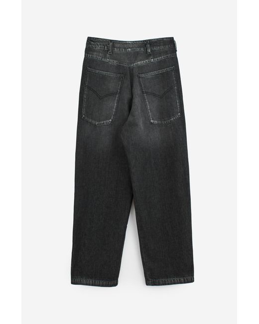 Bluemarble Gray Studded Baggy Denim Jeans for men