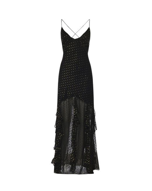 For Love &amp; Lemons Black Elea Long Dress