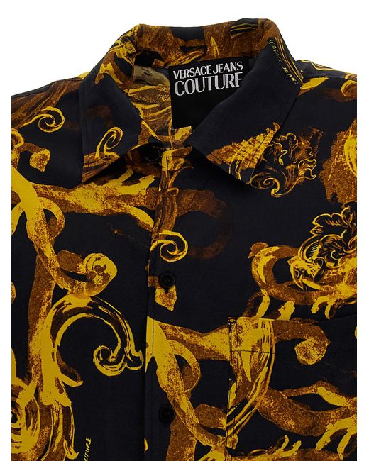 Versace Black Barocco Shirt, Blouse for men