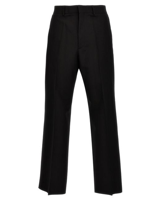 Valentino Garavani Black Wool Pants Virgin for men