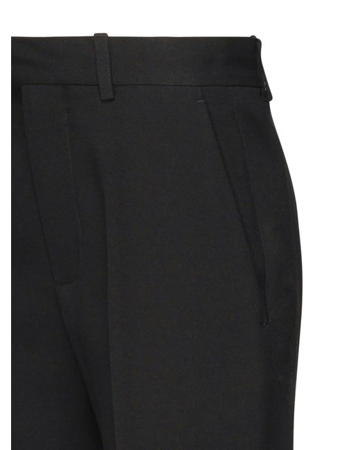 Balenciaga Black Flared Viscose Trousers