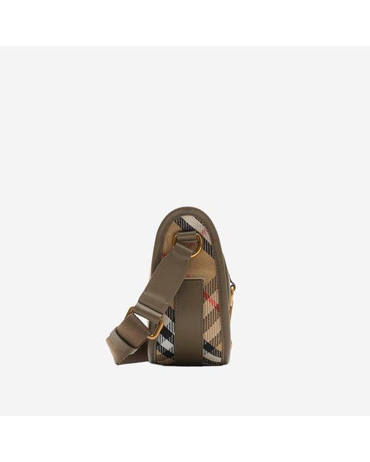 Burberry Brown Messenger B Clip Mini Bag Polyester Shoulder