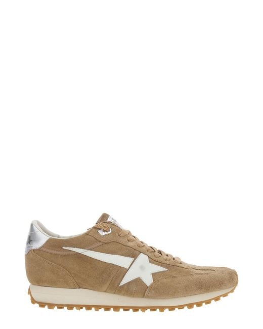 Golden Goose Deluxe Brand Natural Sneakers Running Marathon Leather Cow Trainers for men