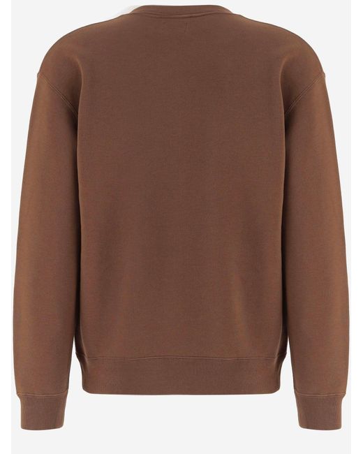 J.W. Anderson Brown Sweatshirt Embroidered Cotton Sweatshirts for men