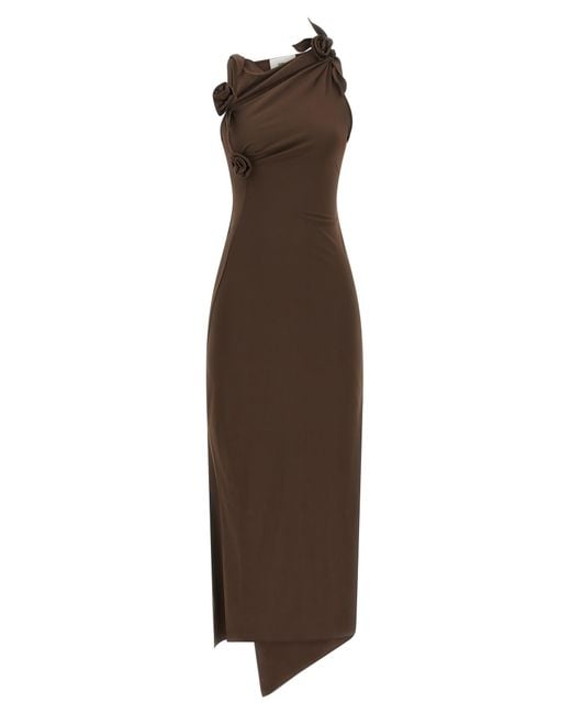 Coperni Brown Recycled Polyamide Long Dress