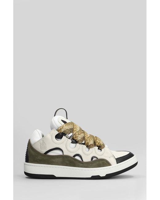 Lanvin White Curb Sneakers for men