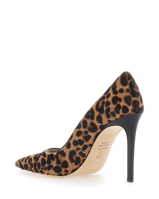 Stuart Weitzman Brown Pumps Power 100 Leather