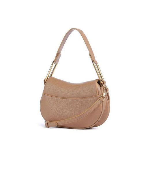 Coccinelle Brown Shoulder Bag Cowhide Shoulder-Bags