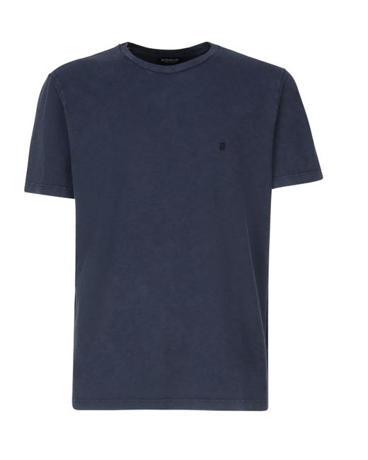 Dondup Blue Regular Jersey T-Shirt for men