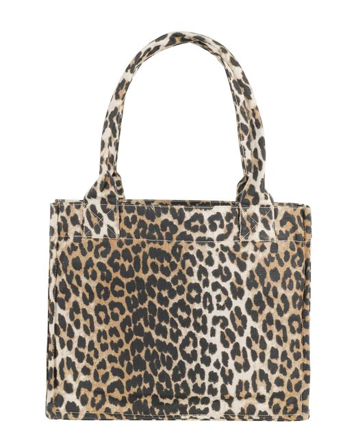 Ganni Multicolor Large Easy Shopper Pocket Print