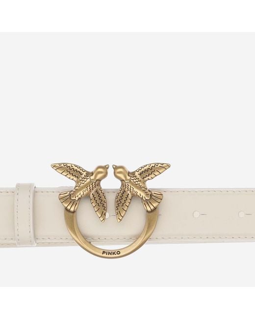 Pinko Natural Love Berry Leather Belt