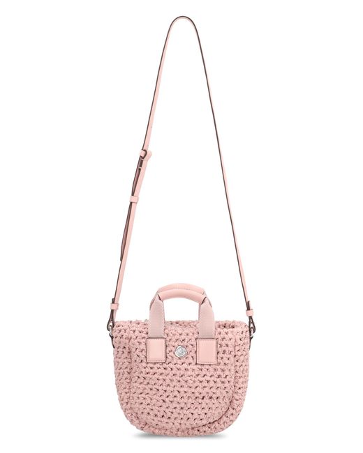 Moncler Pink Micro Caradoc Tote Bags