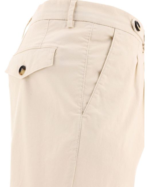 Brunello Cucinelli Natural Leisure Fit Trousers for men